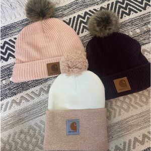 3 carhartt beanies